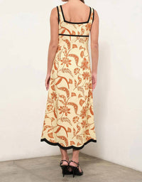 Maude Club - Melanie Linen Midi Flare Dress
