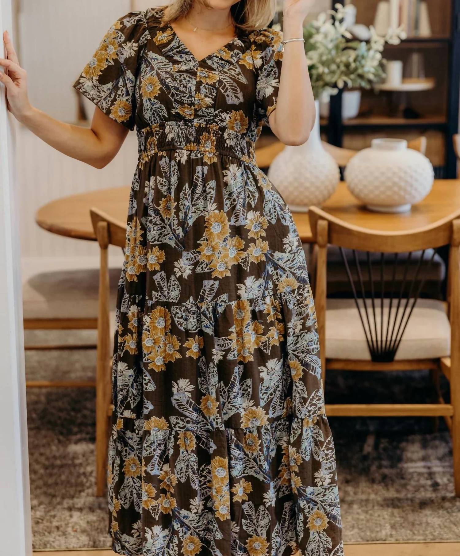 Mikarose - Breezy Short Sleeve Maxi Dress