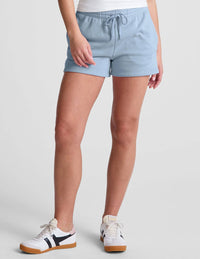 BEYOND YOGA Luxefleece Sweat Short in blue zen - women's shorts