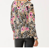 Lilly Pulitzer Salima Crew Neck Sweater in rutabaga el morocco - women's sweater - detail view
