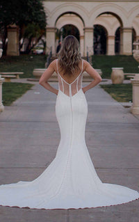 Essence Of Australia - V-neckline Fit-and-flare Wedding Dress