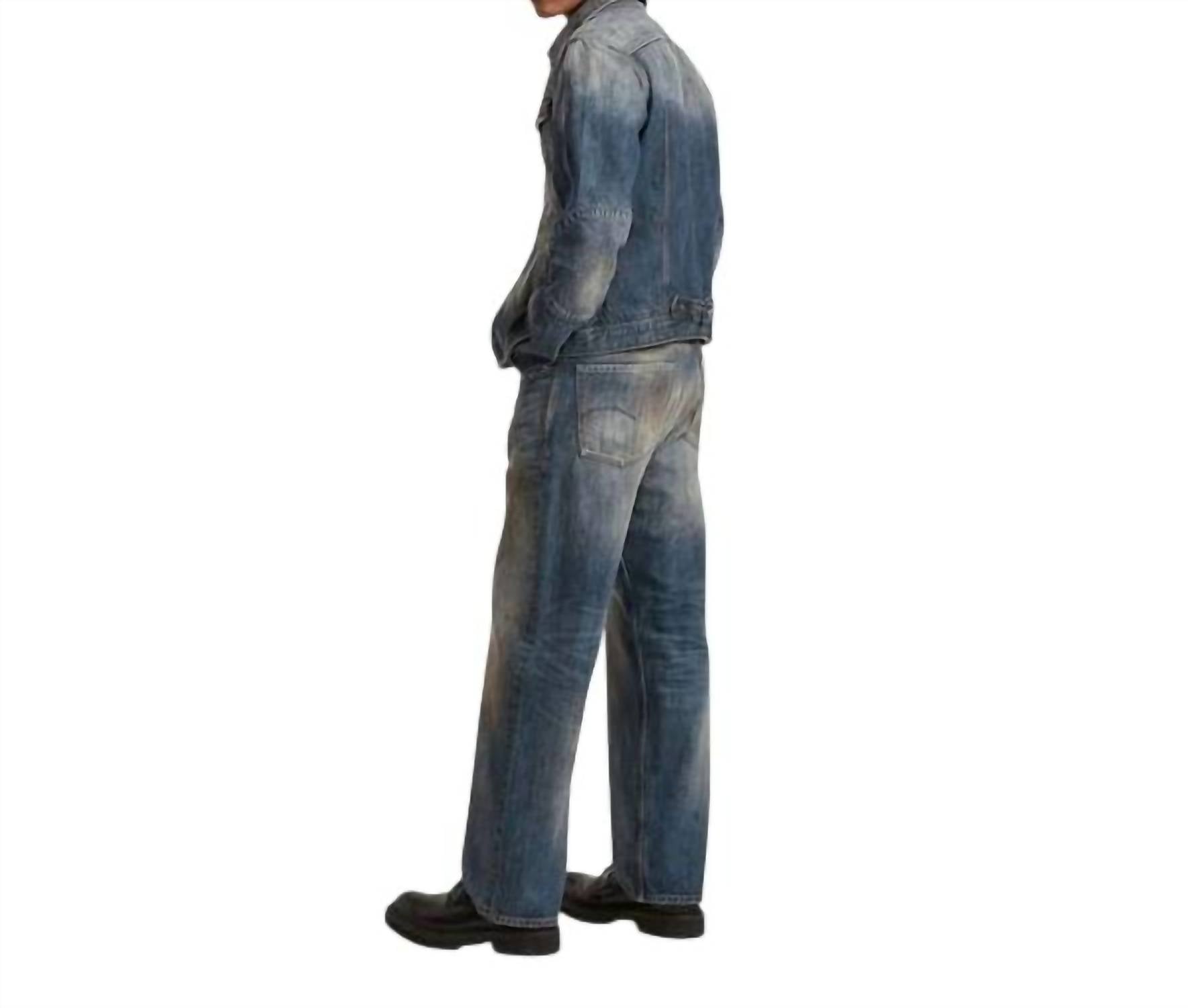 G-Star Rr Dart Loose Selvedge Denim Jeans in dark blue 1 - men's jeans - alternate view