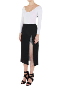 Christopher Esber - Women's Contour Crystal Split Skirt