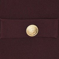 L'Agence Toulouse Cardigan Jacket in chocolate gold - women's cardigan - view 4