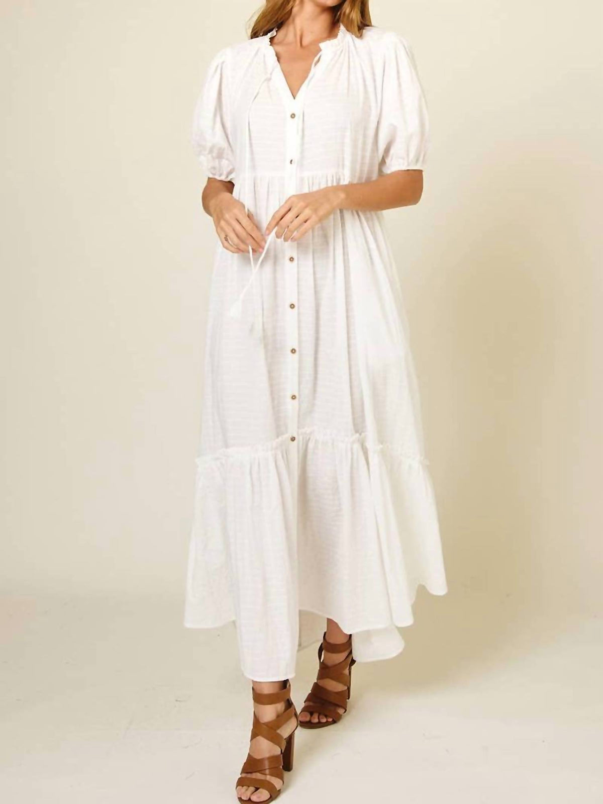 Ces Femme - Button Maxi Dress