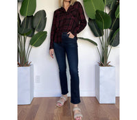Ag Jeans - Mari High Rise Slim Straight Jeans