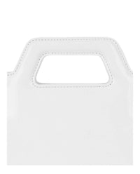 Salvatore Ferragamo Women's Mini Wanda Leather Top-handle Bag in white - women's bag - alternate view