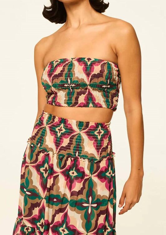 Misa Los Angeles - Roksana Smocked Crop Top