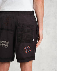 Wax London - Kurt Doodle Embroidery Short