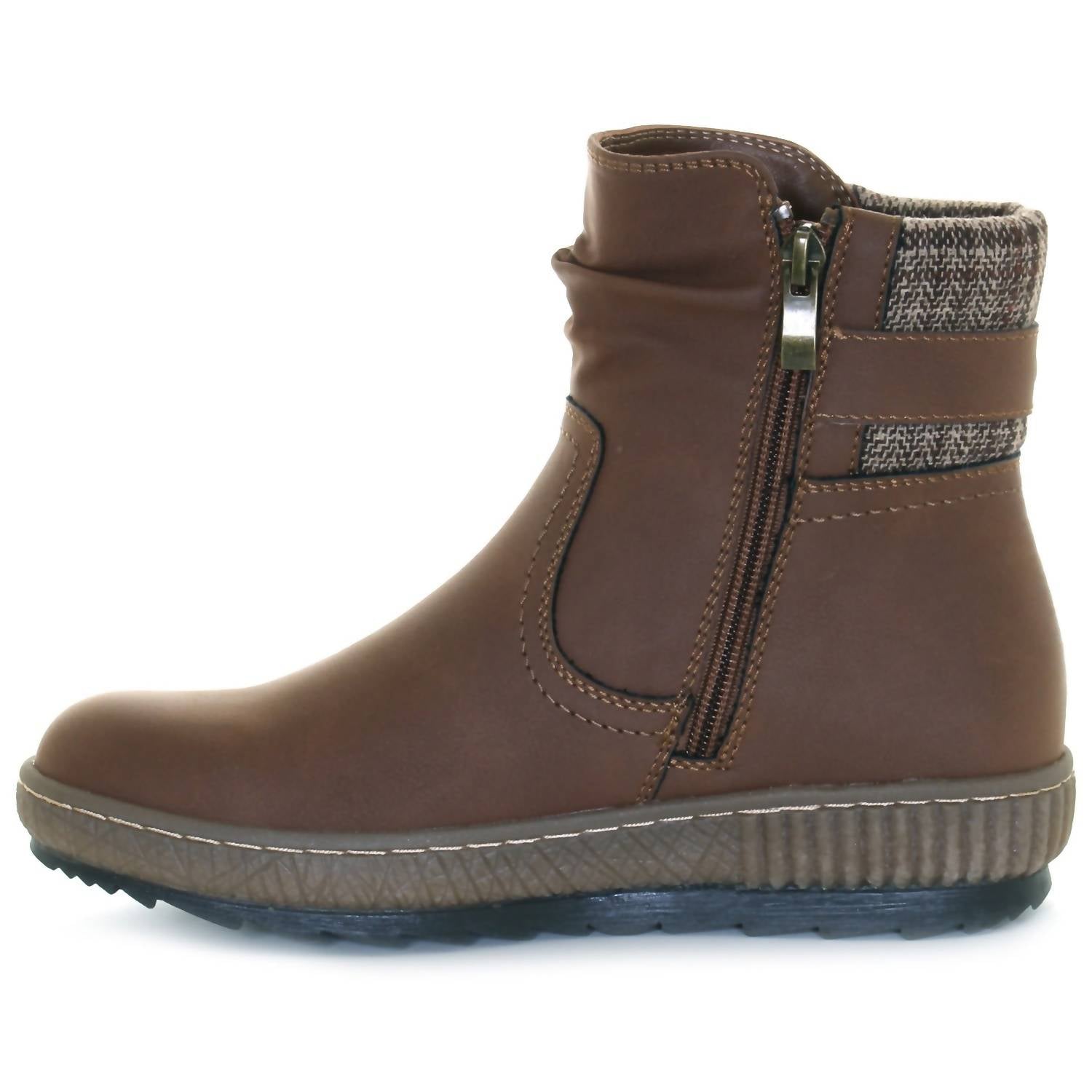Wanderlust - Women's Carol Faux Leather Cozy Bootie