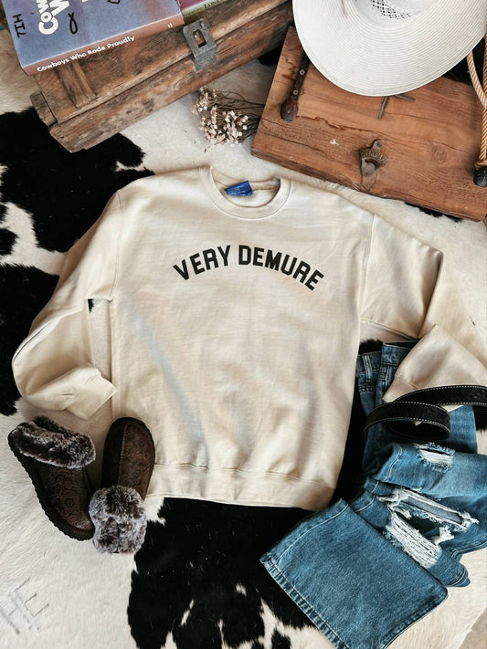 Alphia - Very Demure Crewneck Sweatshirt
