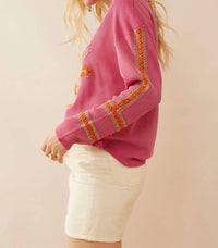Myra Bag - Floral Embroidered Waffle Top