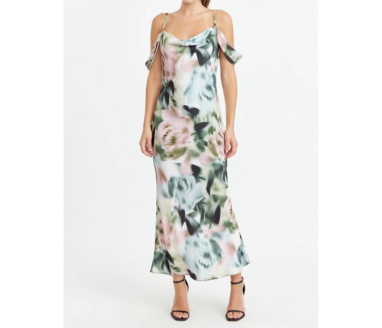 Adelyn Rae - Kastell Off-Shoulder Slip Dress