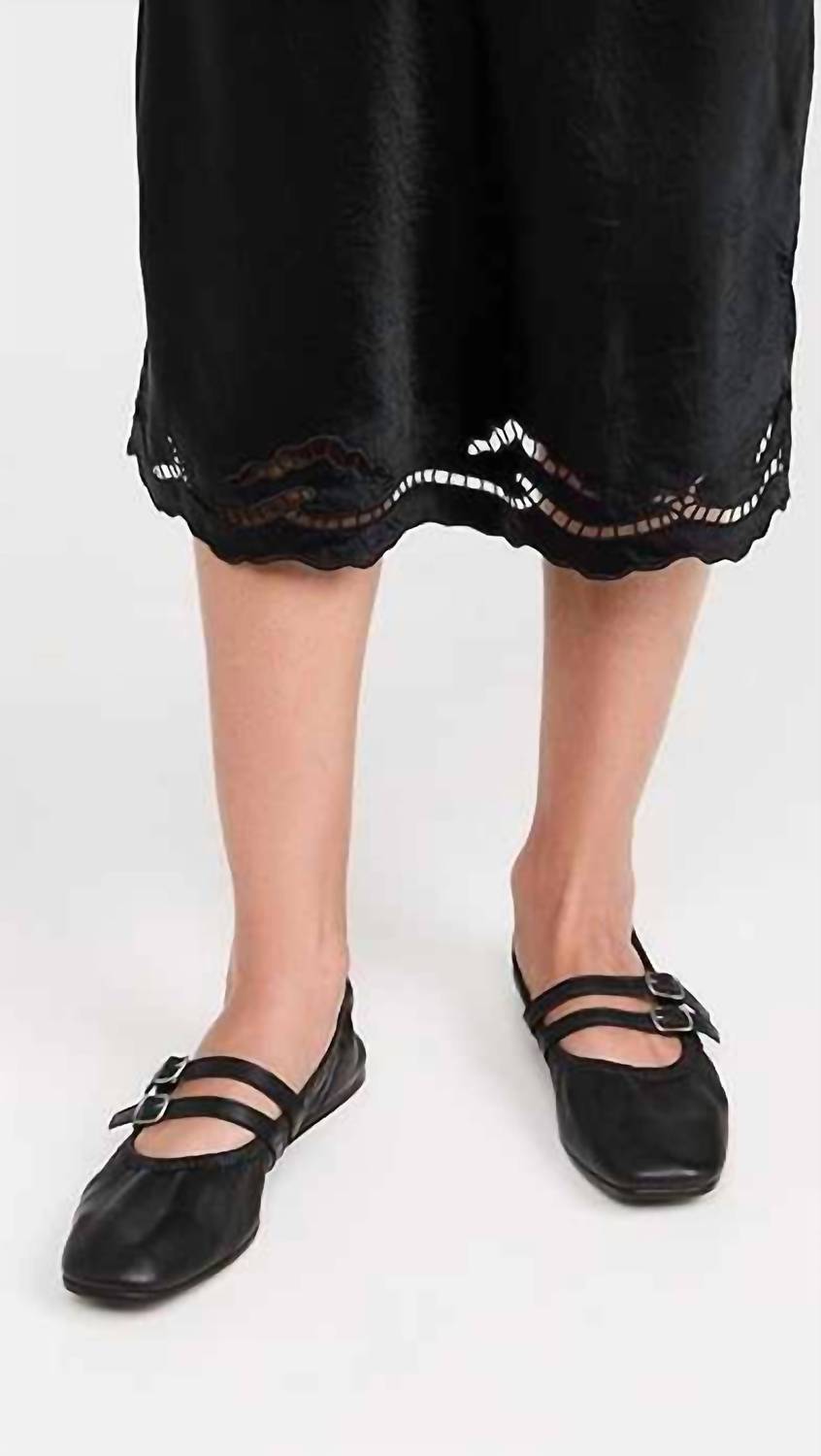 Free People Women's Gemini Ballet Flat in black - women's flats