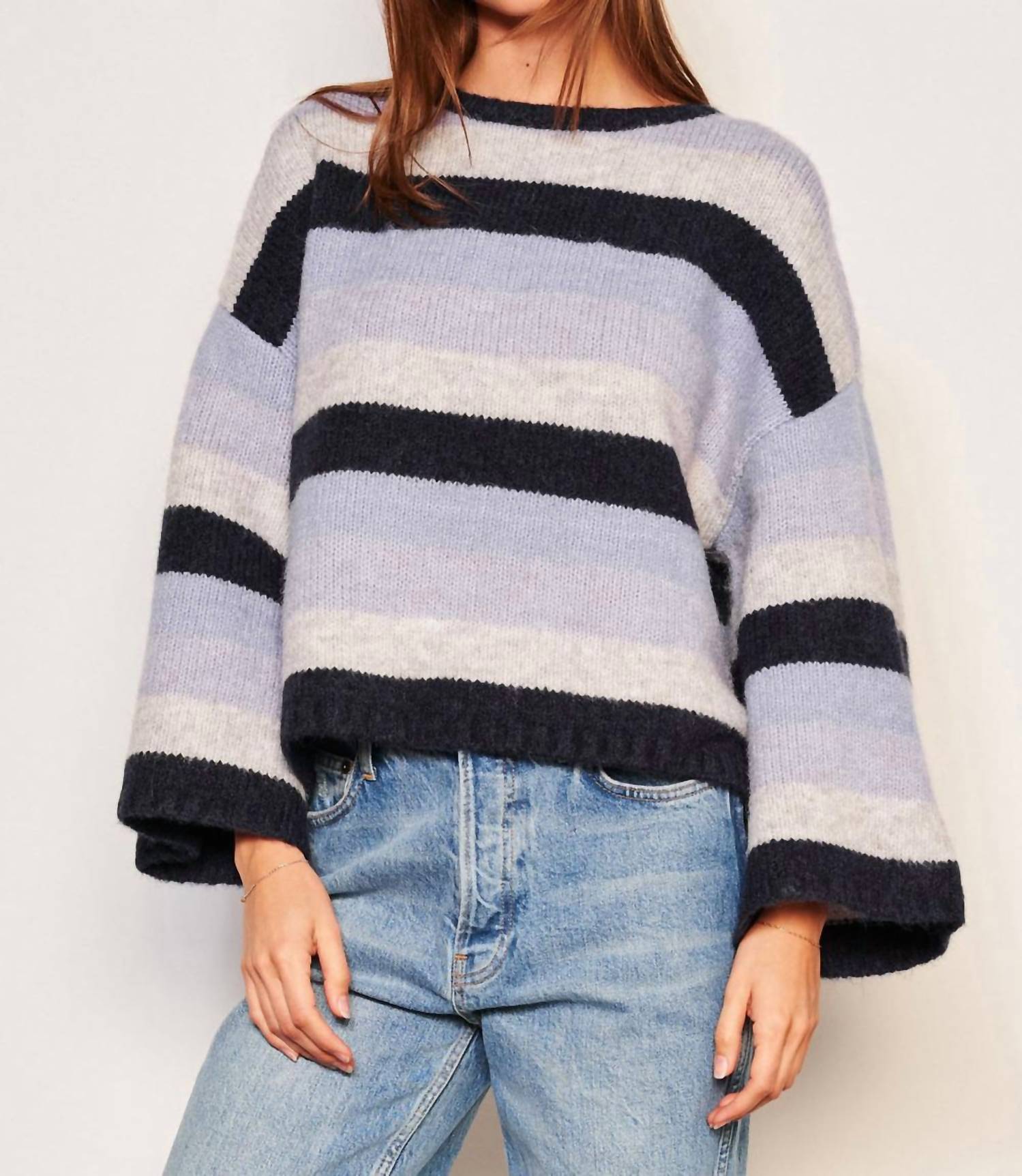 Sundry - Cropped Stripe Top