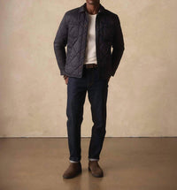 The Normal Brand Only Quilted Puffer Jacket in black - men's jacket - view 4