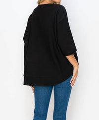Joh - Karen Knit Crepe Top With Front Pocket