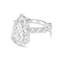 Diana M Jewels - Women's Pear & Round Lab-Grown Diamond Fashion Ring (12.00 Ct) - Luxe