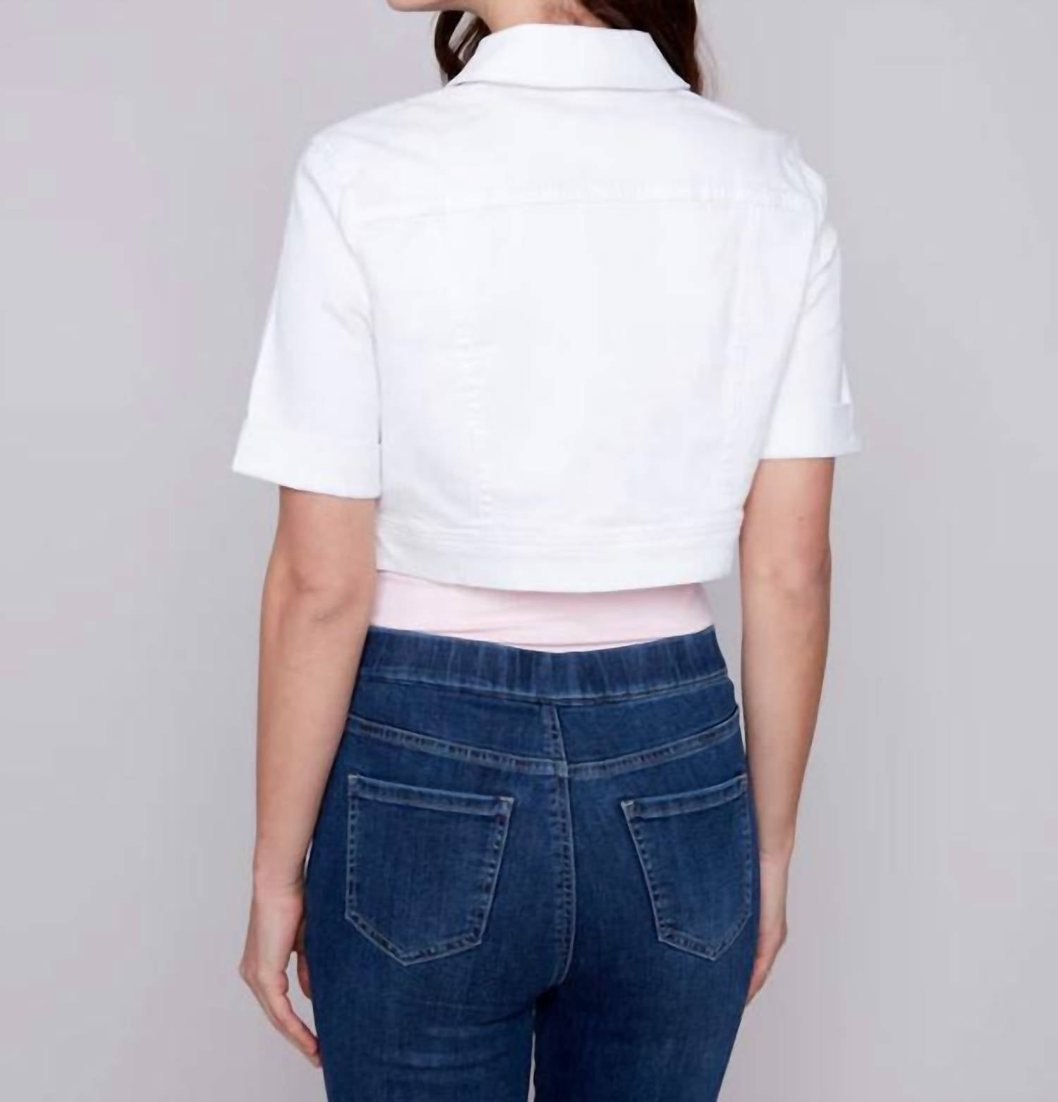 Charlie B - Short Sleeve Crop Jacket
