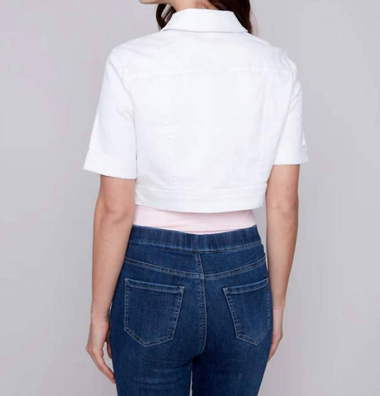 Charlie B - Short Sleeve Crop Jacket
