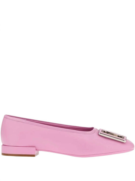 Salvatore Ferragamo - Women's Buckle Leather Ballerina Flats