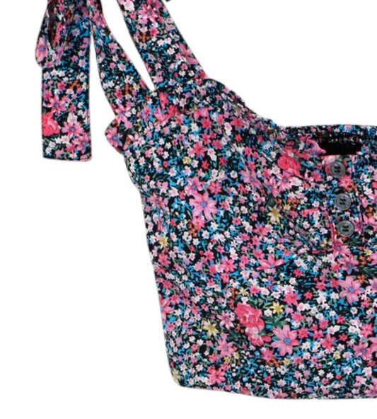 Katie J Nyc - Girl's Tweens Mason Bright Floral Top