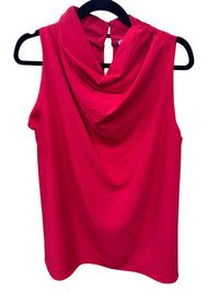 Pixi + Ivy Women's Cowl Neck Top in red - women's blouse