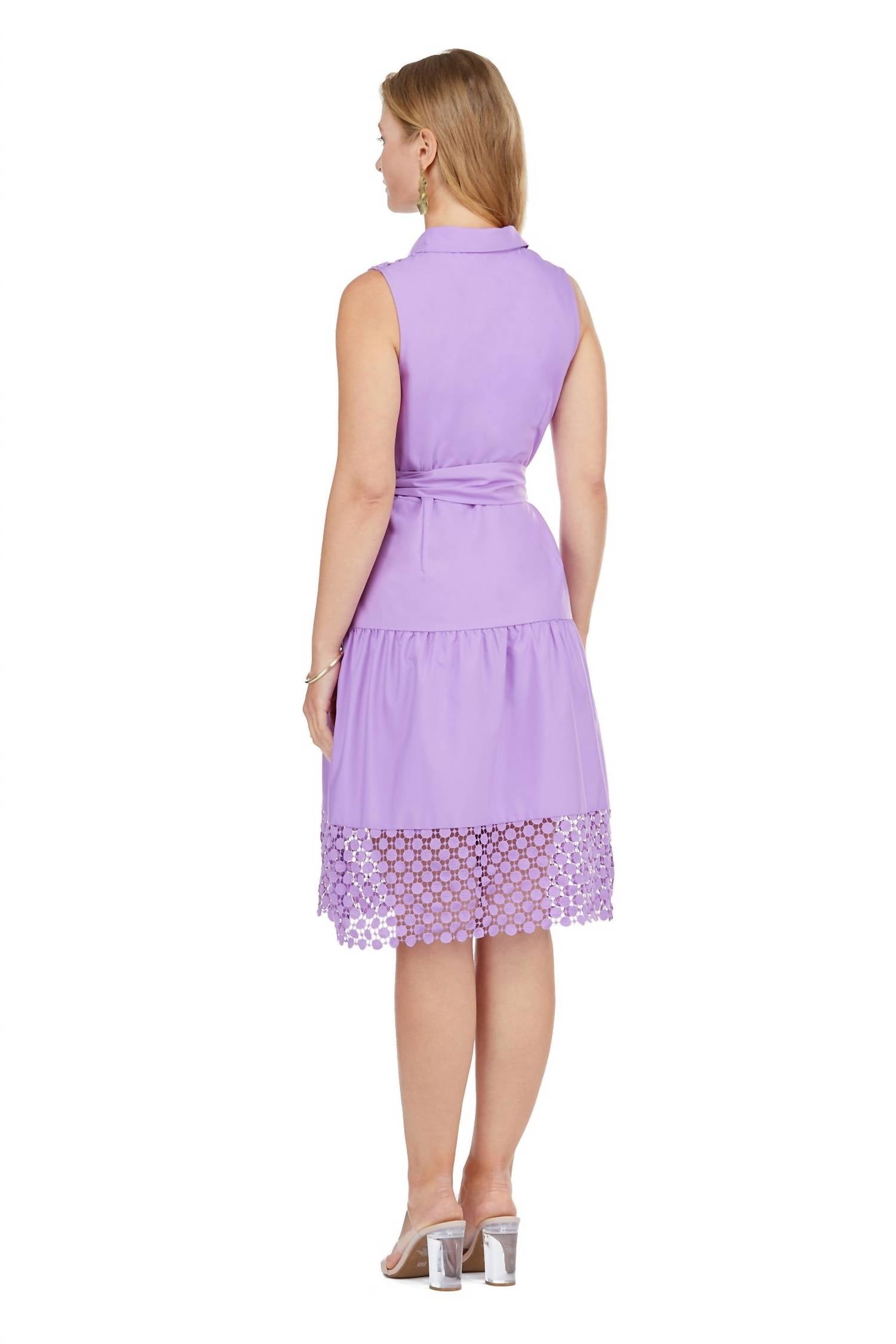 Jade - Lace Trim Midi Dress