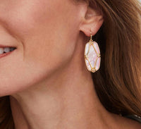 Kendra Scott - Women's Elle Lattice Frame Drop Earrings