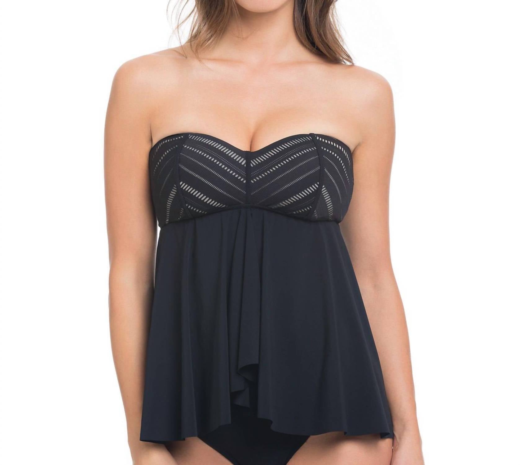 Profile By Gottex - Some Like It Hot Bandeau Fly Away Tankini Top