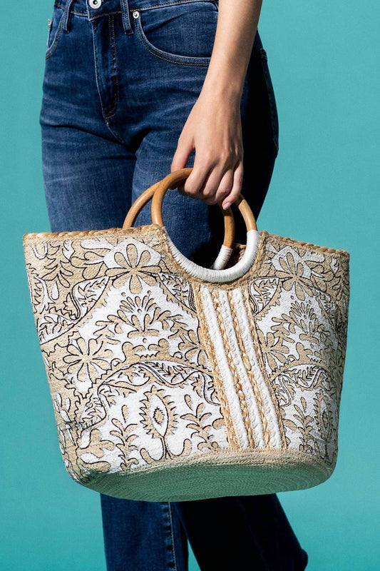 Urbanista - Women's Woven Jute Tote Bag