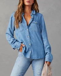 Hiddenbrand - Lapel Single Breasted Denim Shirt