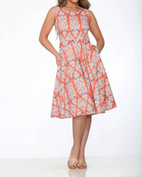 Orchid Bloom - Deco Midi Dress