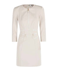 Elisabetta Franchi - Double Layer Crepe Zip Dress