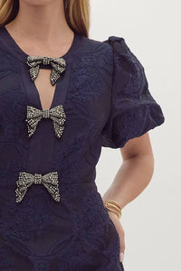 entro Tinsley Mini Dress in blue - women's dress - view 6