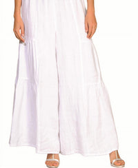 Match Point - Linen Tiered Chacha Long Pant