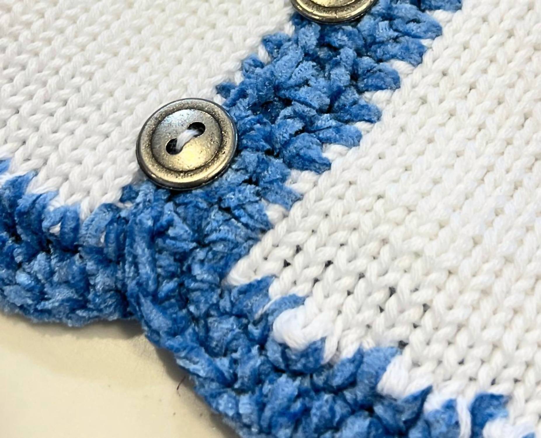 Gita - Boy's 2pc Cotton Sweater With Chenille Trim
