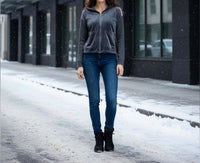 VINCE CAMUTO Zip-up Jacket in gray - women's top