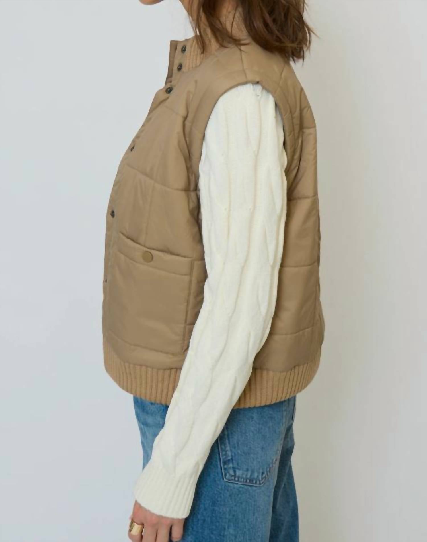 Central Park West - Brady Quilted Mixed Media Jacket