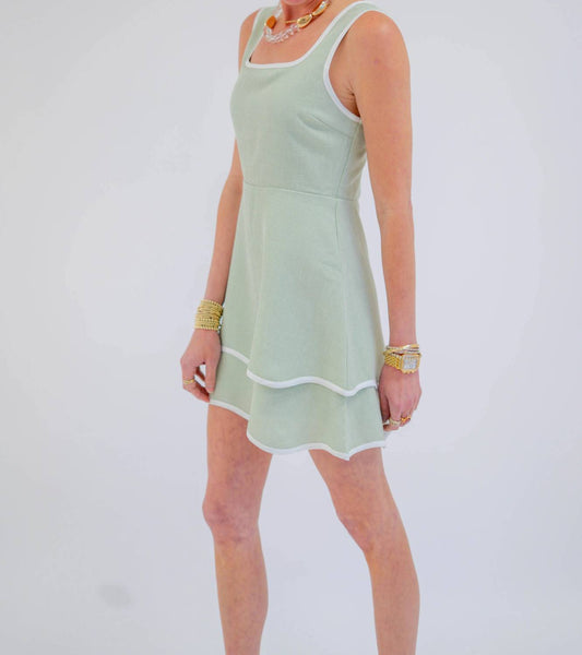 B.Right - A-line Mini Dress With Ruffled Details