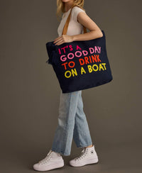 Panache Apparel - Women's Drink On A Boat Tote Bag