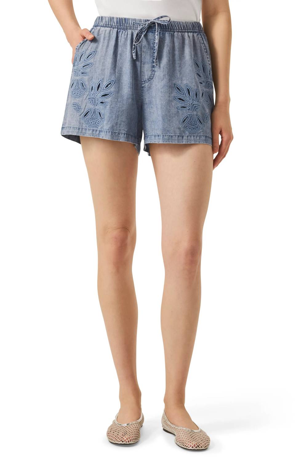 Splendid - Cayden Embroidered Shorts