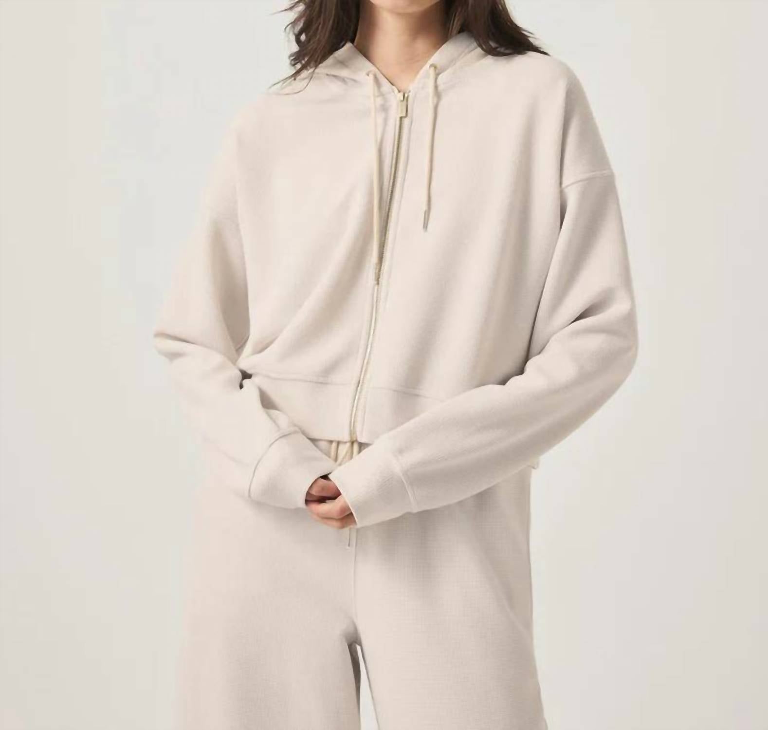 Splendid - Waffle Scuba Zip-Up Pullover