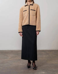 Moon River - Cozy Contrast Trim Jacket