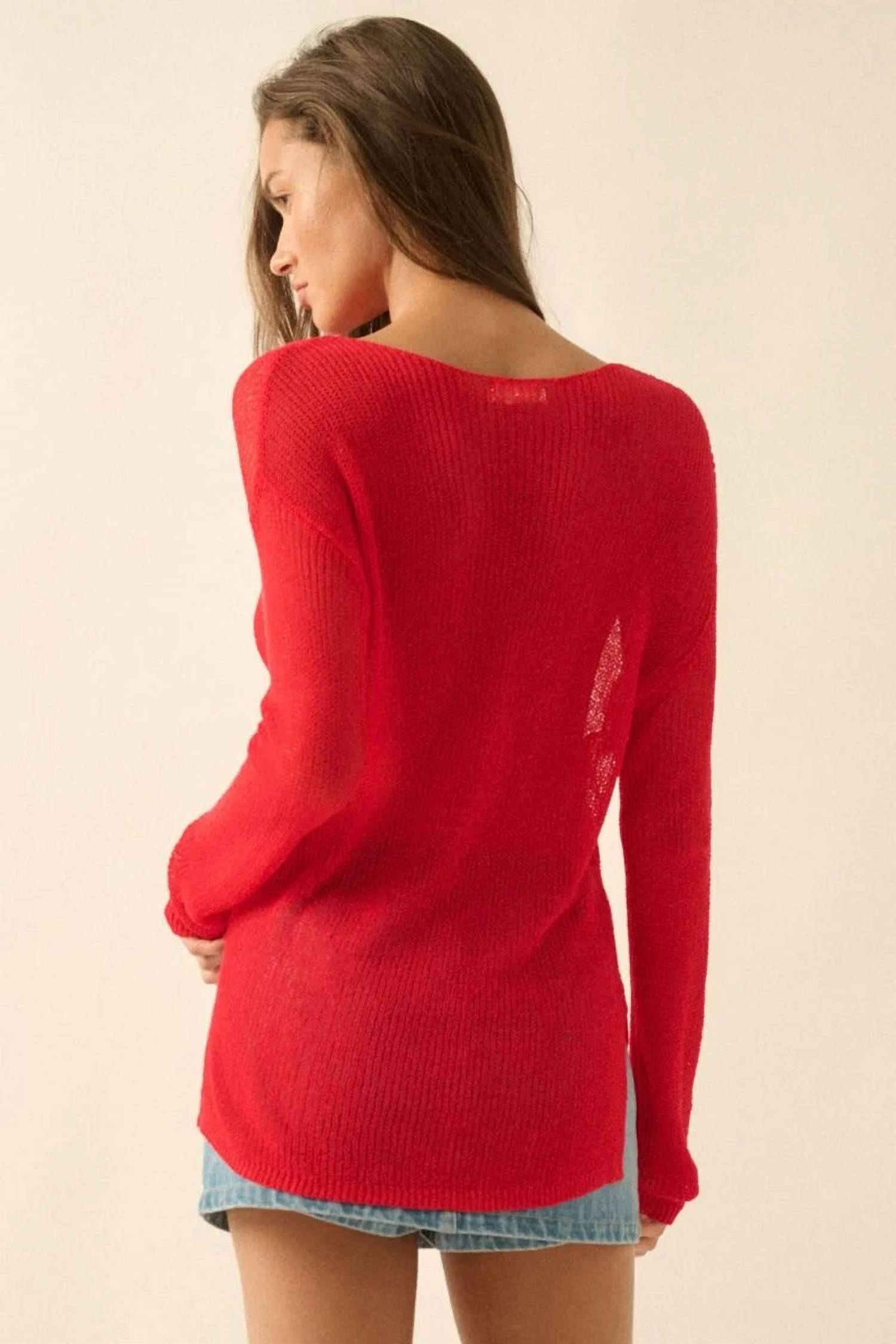 Promesa - All The Stops Pull Over Sweater