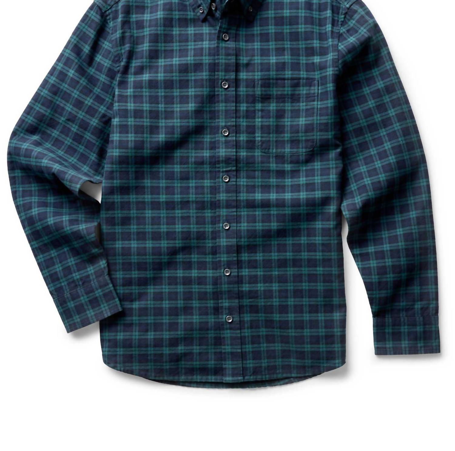 Taylor Stitch The Jack Button Down Shirt in blackwatch plaid - men's long sleeve top - view 9
