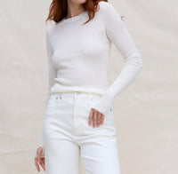 Margaret O'Leary - Shirttail Waffle Crew Top