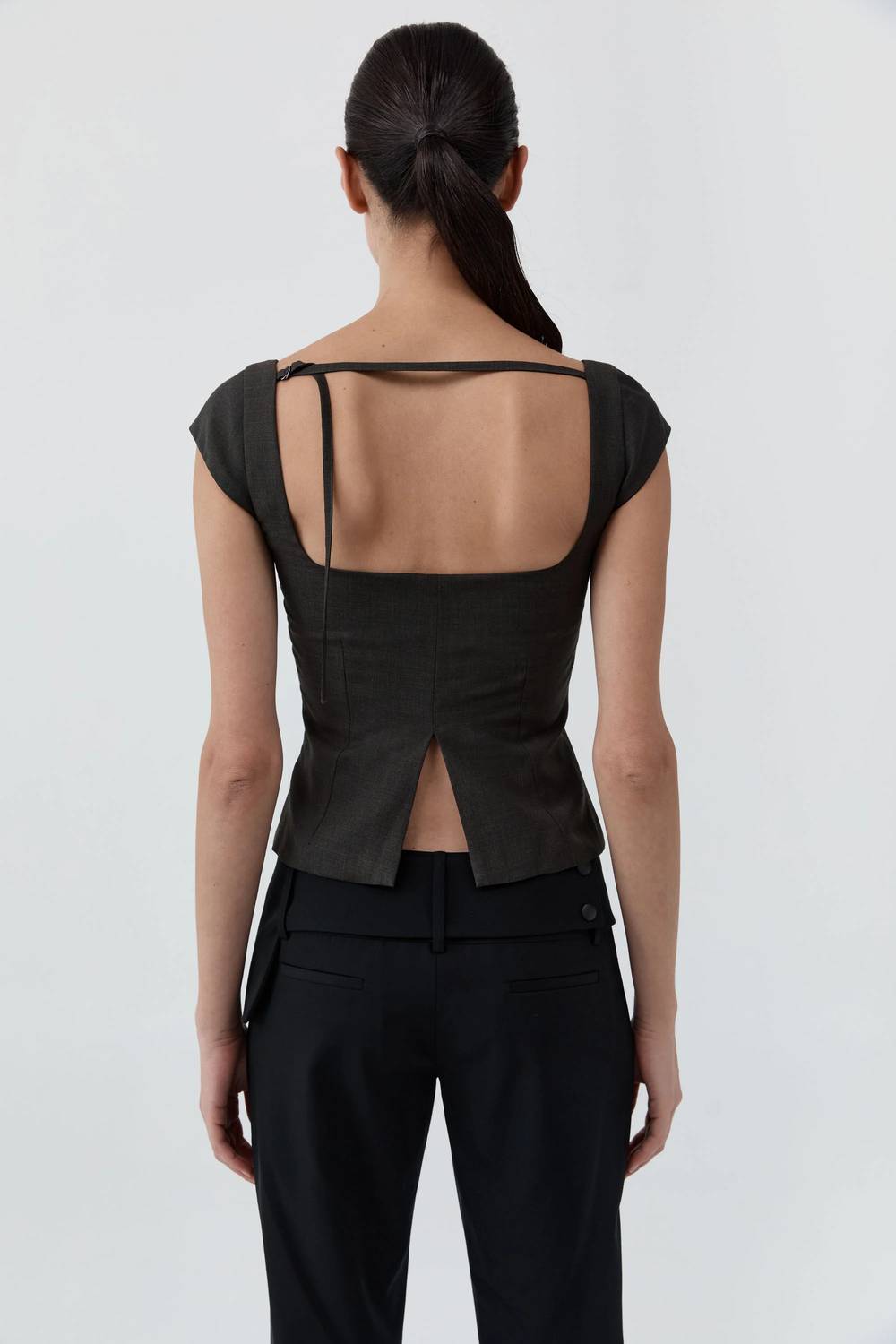St. Agni - Wool Cap Sleeve Top