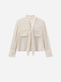 Frame - The Modern Tie Polka Dot Blouse