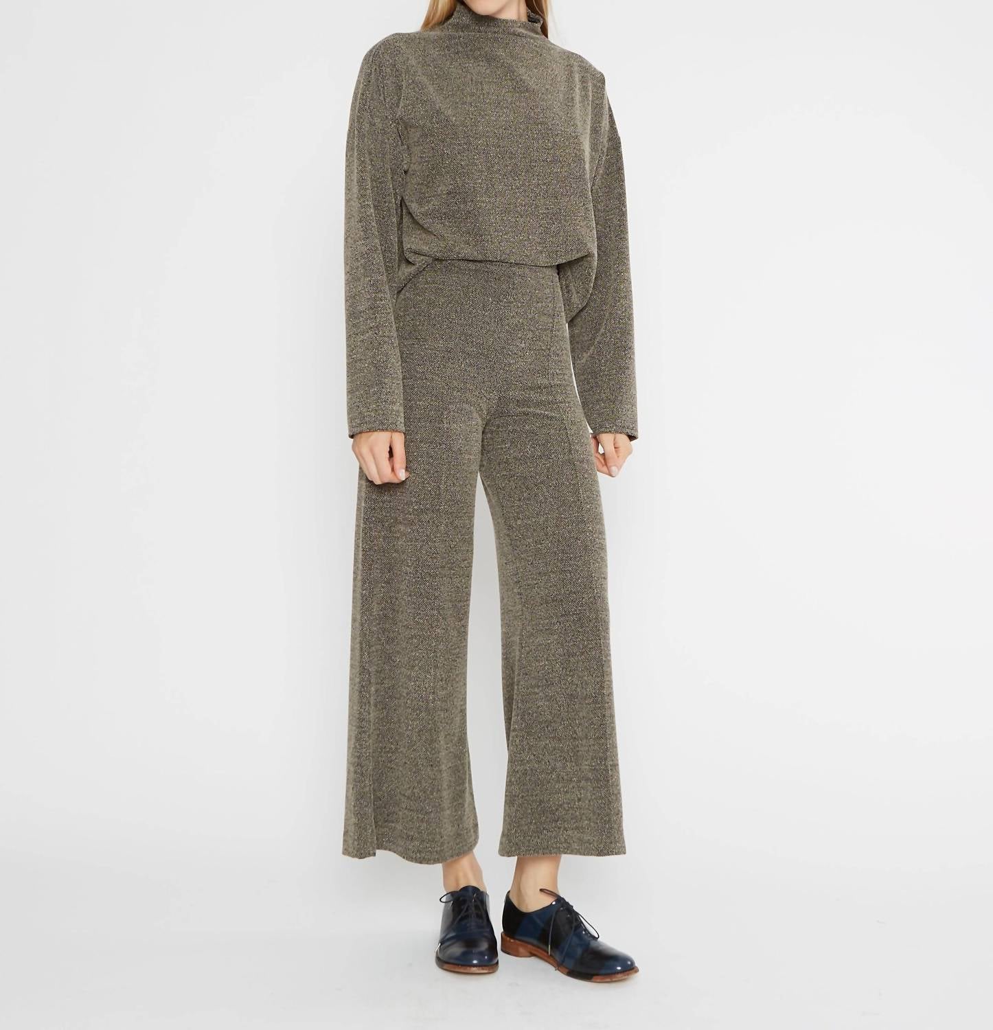 Ripley Rader - Cropped Boucle Wide Leg Pant